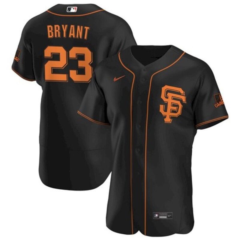 6863d92166c47_1 Men's San Francisco Giants #23 Kris Bryant Black Flex Base Stitched Jersey