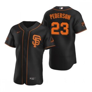 6863d924e80ae_1 Men's San Francisco Giants #23 Joc Pederson Black Flex Base Stitched Jersey