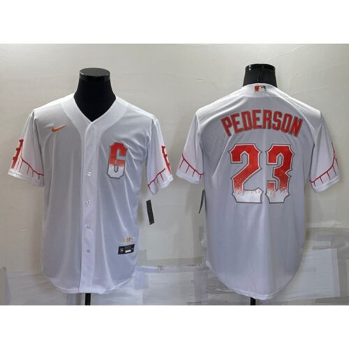6863d92c2927e_1 Men's San Francisco Giants #23 Joc Pederson White City Connect Cool Base Stitched Jersey