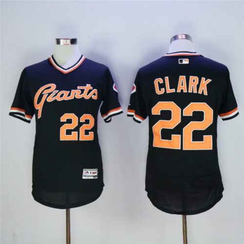 6863d93a0bfc6_1 Men's San Franciscoc Giants #22 Will Clark Black Flexbase Stitched MLB Jersey
