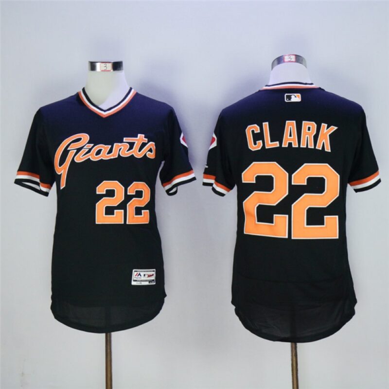 6863d93a0bfc6_1 Men's San Franciscoc Giants #22 Will Clark Black Flexbase Stitched MLB Jersey