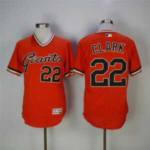 6863d942d884b_1 Men's San Francisco Giants #22 Will Clark Orange 1978 Turn Back The Clock Flexbase Stitched MLB Jersey