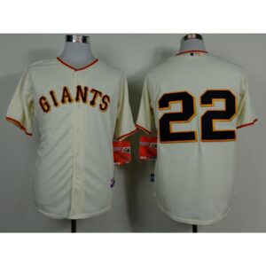 6863d961ee2b4_1 Giants #22 Will Clark Cream Home Cool Base Stitched MLB Jersey