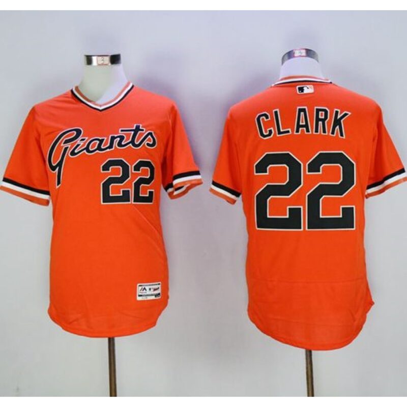 6863d997afea2_1 Giants #22 Will Clark Orange Flexbase Authentic Collection Cooperstown Stitched MLB jerseys
