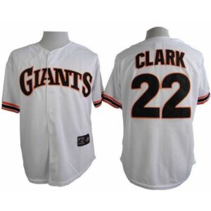6863d9a1a8853_1 Giants #22 Will Clark White 1989 Turn Back The Clock Stitched MLB Jersey