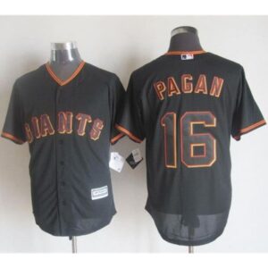 6863da2364ff9_1 Giants #16 Angel Pagan Black New Cool Base Stitched MLB Jersey