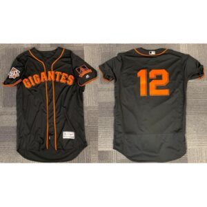 6863da9a5088a_1 Men's San Francisco Giants #12 Joe Panik Black 2018 Flex Base Stitched Jersey