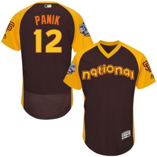 6863daa60cec9_1 Giants #12 Joe Panik Brown Flexbase Authentic Collection 2016 All-Star National League Stitched MLB jerseys