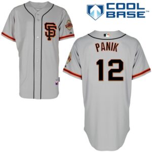 6863dabd3e175_1 Giants #12 Joe Panik Grey Road 2 Cool Base Stitched MLB Jersey