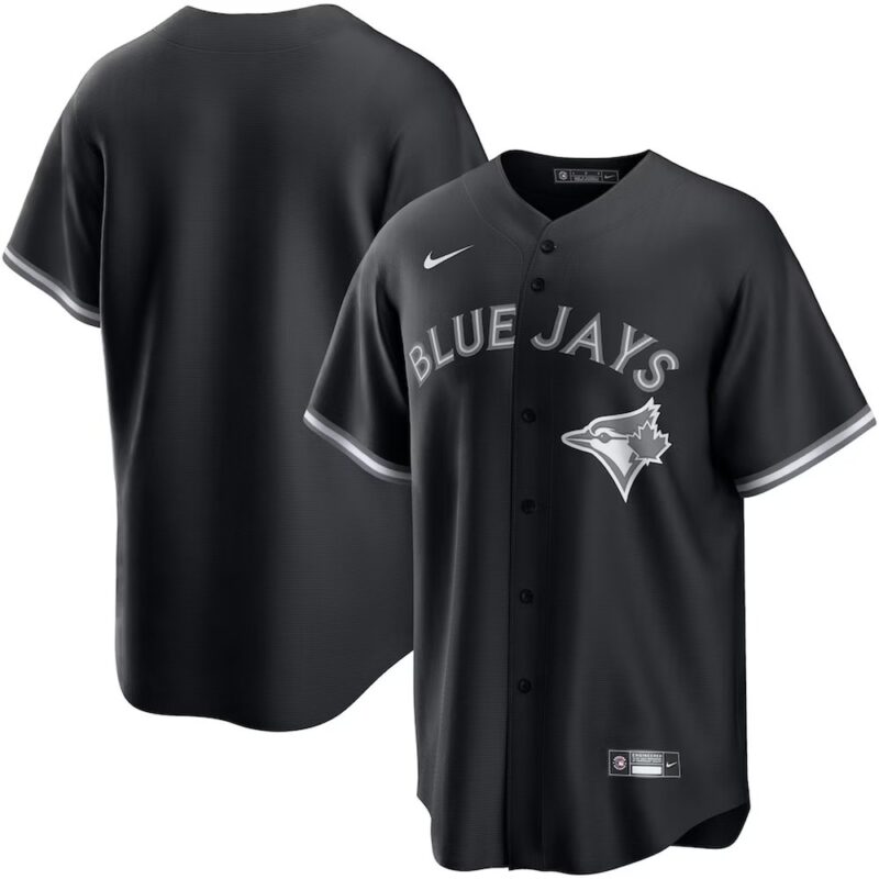 6863dadf3b721_1 Men's Toronto Blue Jays Nike Black Lights Out Replica Jersey