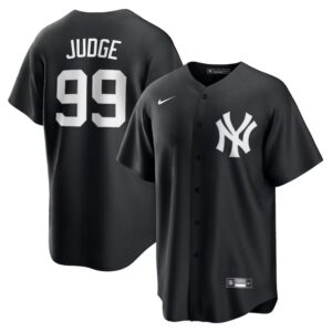 6863db13d2d76_1 Men's New York Yankees #99 Aaron Judge Nike Black Lights Out Replica Player Jersey