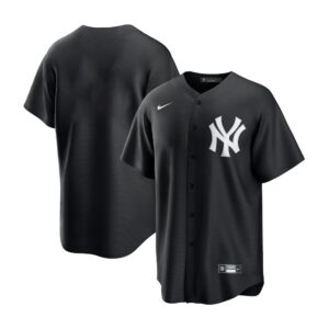 6863db48aa6fc_1 Men's New York Yankees Nike Blank Black Lights Out Replica Jersey