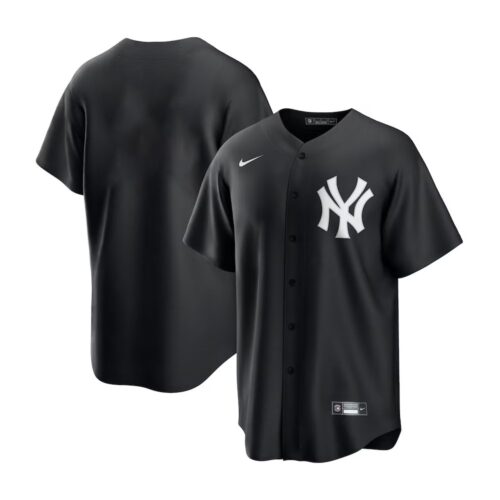 6863db48aa6fc_1 Men's New York Yankees Nike Blank Black Lights Out Replica Jersey