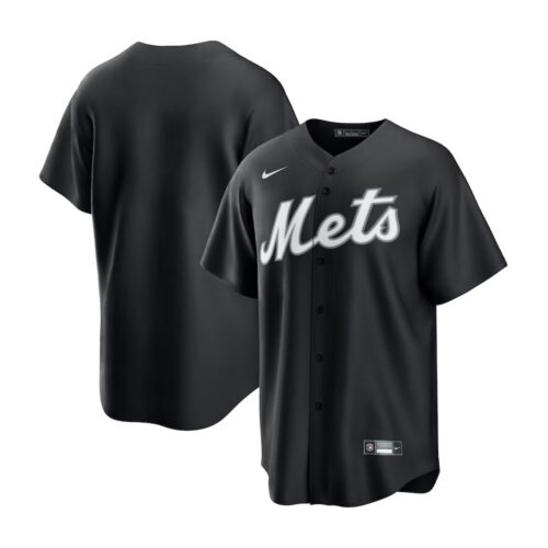 6863db4b7b435_1 Men's New York Mets Nike Blank Black Lights Out Replica Jersey