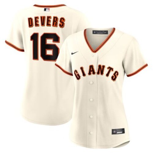6863db572bad1_1 Women's San Francisco Giants #16 Rafael Devers Nike White Home Replica Jersey
