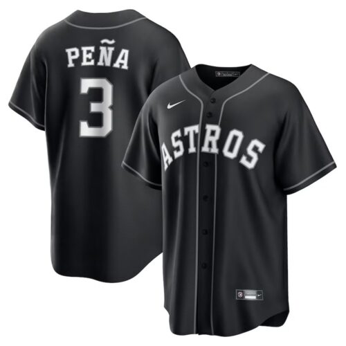 6863db7013008_1 Youth Houston Astros #3 Jeremy Pena Nike Black Lights Out Replica Player Jersey