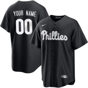 6863dbbe684c4_1 Youth Philadelphia Phillies Nike Custom Black Lights Out Replica Jersey