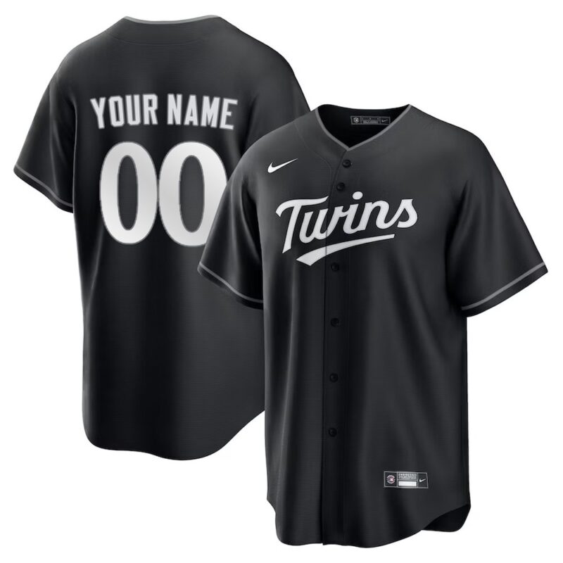 6863dbf1739be_1 Youth Minnesota Twins Nike Custom Black Lights Out Replica Jersey