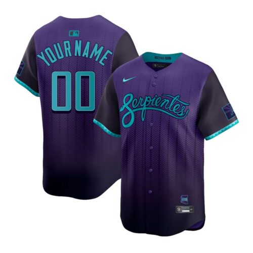 6863dc16b097c_1 Youth Arizona Diamondbacks Customized Nike Purple 2025 City Connect Limited Player Jersey