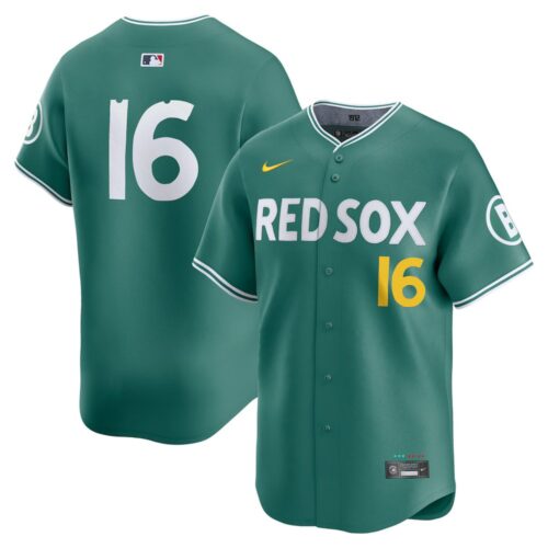 6863dc985ad9d_1 Youth Boston Red Sox #16 Jarren Duran Nike Green 2025 City Connect Limited Player Jersey