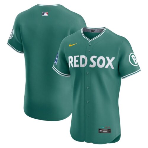 6863dca1cc787_1 Youth Boston Red Sox Nike Green 2025 City Connect Elite Jersey With Sponsor Patch