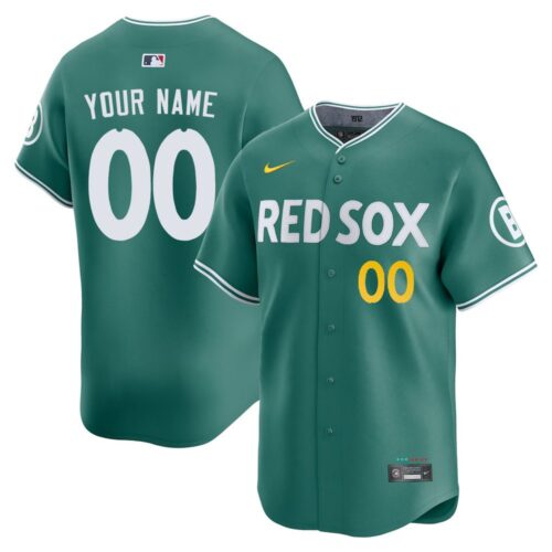 6863dca89f7b2_1 Youth Boston Red Sox Custom Nike Green 2025 City Connect Elite Player Jersey