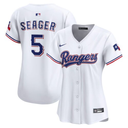 6863dcb0670a4_1 Women's Texas Rangers #5 Corey Seager Nike White Home Limited Jersey
