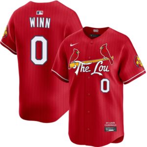 6863dcd6839eb_1 Men's St. Louis Cardinals #0 Masyn Winn Red Home Limited Jersey