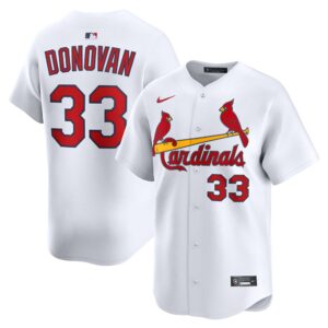 6863dce570384_1 Men's St. Louis Cardinals #33 Brendan Donovan White Home Limited Jersey