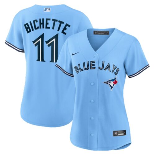 6863dce91eed5_1 Women's Toronto Blue Jays #11 Bo Bichette Nike Powder Blue Alternate Replica Player Name Jersey