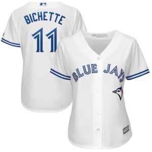 6863dcec1308b_1 Women's Toronto Blue Jays #11 Bo Bichette Nike Powder White Alternate Replica Player Name Jersey