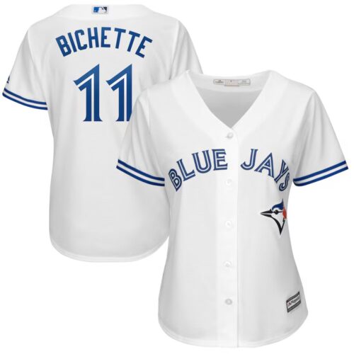 6863dcec1308b_1 Women's Toronto Blue Jays #11 Bo Bichette Nike Powder White Alternate Replica Player Name Jersey