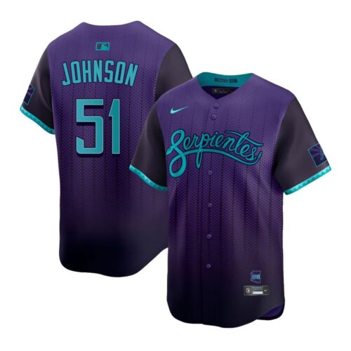 6863dcf26f177_1 Youth Arizona Diamondbacks #51 Randy Johnson Nike Purple 2025 City Connect Limited Player Jersey