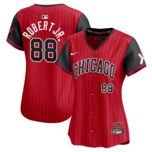 6863dd783e9b3_1 Women's Chicago White Sox #88 Luis Robert Jr. Nike Red/Black 2025 City Connect Limited Player Jersey
