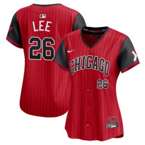 6863dd7f343a8_1 Women's Chicago White Sox #26 Korey Lee Nike Red/Black 2025 City Connect Limited Player Jersey