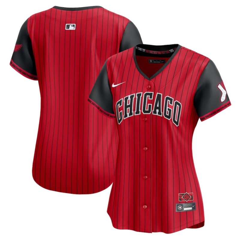 6863ddbbb28b3_1 Women's Chicago White Sox Nike Red/Black 2025 City Connect Limited Jersey
