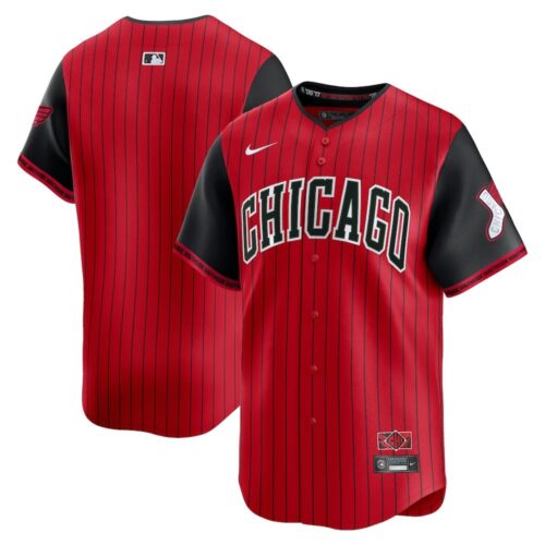6863ddbeb6f85_1 Men's Chicago White Sox Nike Red/Black 2025 City Connect Limited Jersey