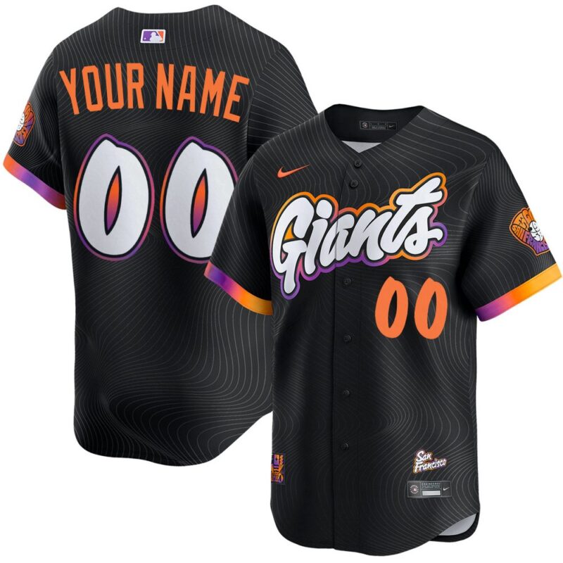 6863de88945ab_1 Men's San Francisco Giants Custom Nike Black 2025 City Connect Limited Jersey
