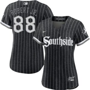 6863de96ec570_1 Women's Chicago White Sox #88 Luis Robert Jr. Nike Black City Connect Limited Player Jersey