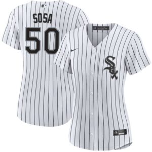 6863dea91bd7d_1 Women's Chicago White Sox #50 Lenyn Sosa White Home Official Player Jersey