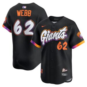 6863decf36ff9_1 Youth San Francisco Giants #62 Logan Webb Nike Anthracite 2025 City Connect Limited Jersey