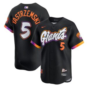 6863ded1e5cd8_1 Youth San Francisco Giants #5 Mike Yastrzemski Nike Anthracite 2025 City Connect Limited Jersey