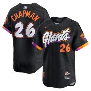 Youth San Francisco Giants #26 Matt Chapman Nike Anthracite 2025 City Connect Limited Jersey