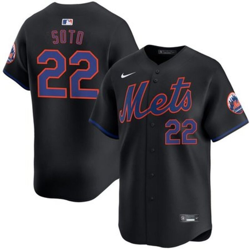 6863dfcc45dad_1 Men's New York Mets #22 Juan Soto Black Alternate 2025 MLB Limited Jersey
