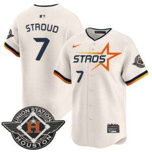 6863e1141099c_1 Youth Houston Astros #7 C.J. Stroud Cream 2025 City Connect Limited Stitched Baseball Jersey