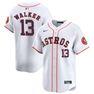 6863e120067e2_1 Youth Houston Astros #13 Christian Walker White 2025 Home Limited Stitched Baseball Jersey