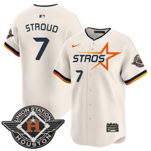 6863e195a00c7_1 Men's Houston Astros #7 C.J. Stroud Cream 2025 City Connect Limited Stitched Baseball Jersey