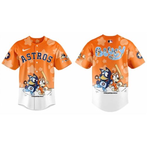 6863e1a29edec_1 Men's Houston Astros Orange Bluey and Bingo Limited Baseball Jersey