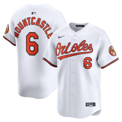 6863e22707b56_1 Youth Baltimore Orioles #6 Ryan Mountcastle White Alternate Limited Player Jersey
