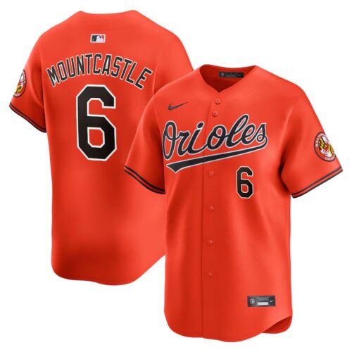 6863e229a7b79_1 Youth Baltimore Orioles #6 Ryan Mountcastle Orange Cool Base Stitched Baseball Jersey
